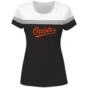 Profile White/Black Baltimore Orioles Colorblock T-Shirt sz 4x